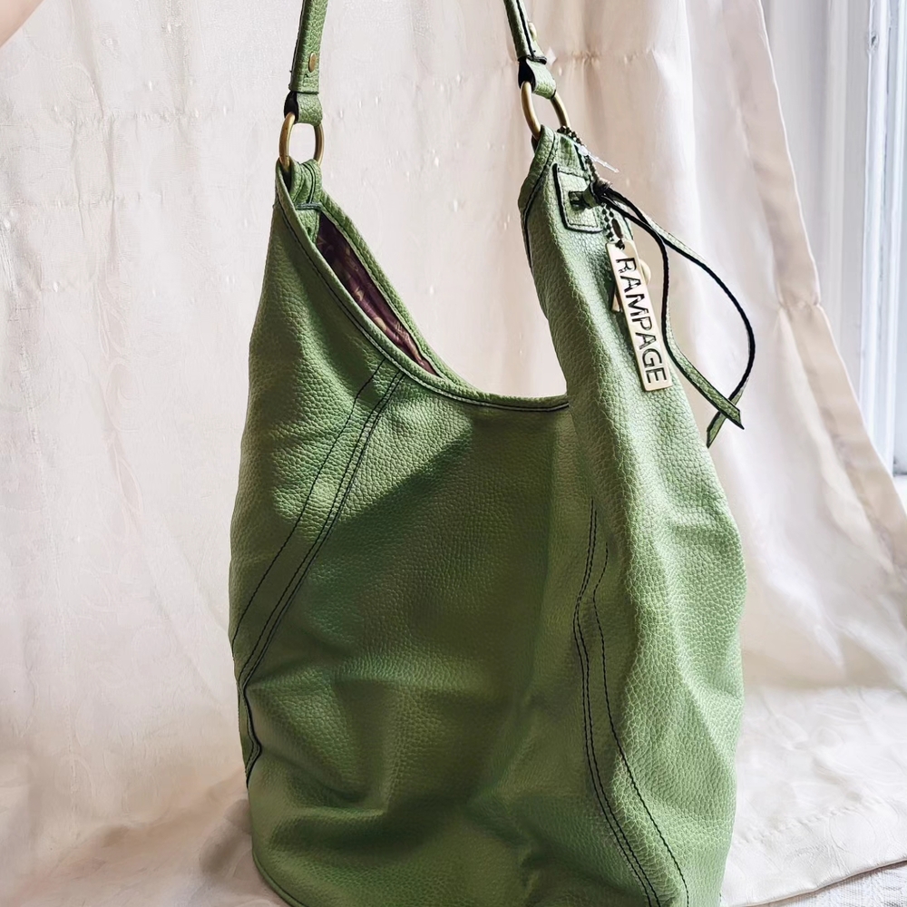 Y2K Rampage Vibrant Green Hobo Bag